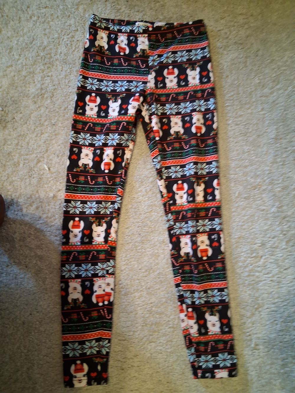 eye candy Black Holiday Reindeer Print Women's Leggings